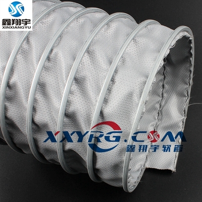 耐高温伸缩通风管,加强加密高温风管,耐400度夹布通风软管定制150