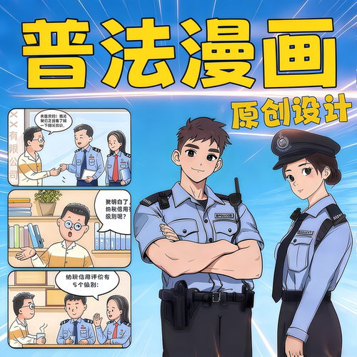 漫画代画法治科普漫画设计