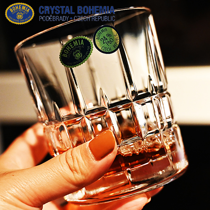 捷克进口BOHEMIA水晶玻璃威士忌啤酒杯酒樽果汁茶杯送礼酒具套装