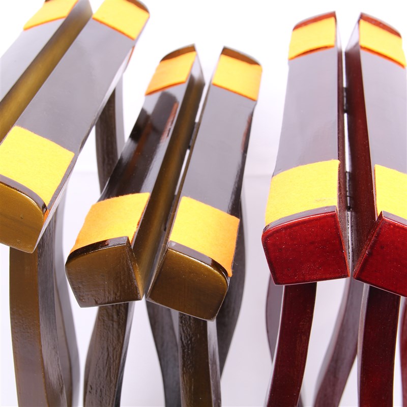 古筝配件通用稳定型实木红楠木色古筝架子琴架字古筝架人字支架