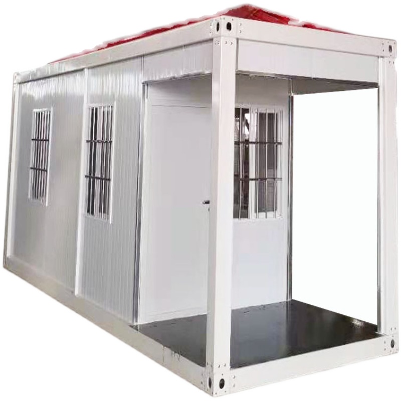 集装箱房屋移动房定制别墅不锈钢保安室岗亭门卫室带尖顶彩钢板房