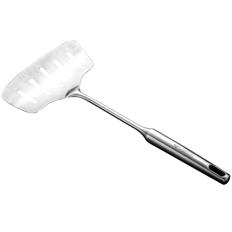 德国PORSON 30不锈钢煎鱼漏铲家用 煎铲烹饪工具 加宽加厚