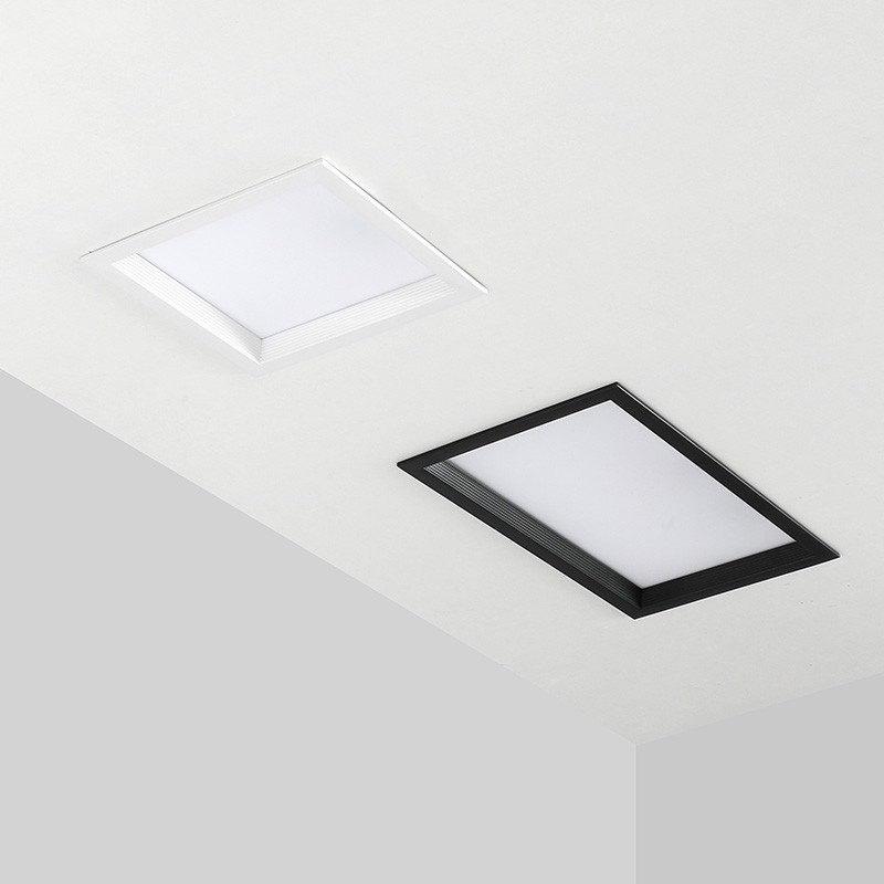 头筒灯led天花灯嵌入式方形走廊过道斗胆灯网格吊顶15x15格栅灯