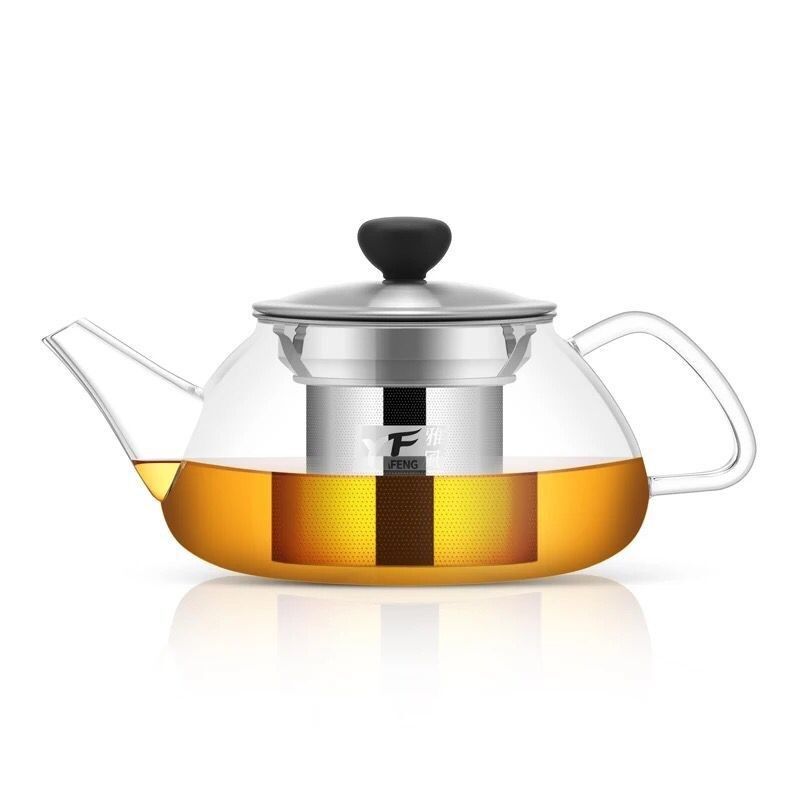 雅风玻璃茶壶可拆洗泡茶壶耐高温家用冲茶器花茶红茶过滤茶具套装