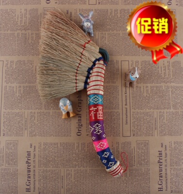 东北农村老式手工艺编制织扫炕高粱苗防静电扫把笤帚扫帚床扫车扫