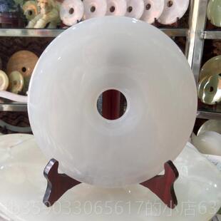 正品天然阿富汗饰玉石平安扣摆件玉扣古玉器玉璧家居玄关装饰摆礼