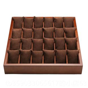 正品雅时尚复古收风24格实式木木质手盒定制藏收纳表盒二十四只装