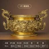 高档全铜大香炉香古九龙炉寺庙佛供堂插拜佛檀香炉祠彷堂奉香薰炉