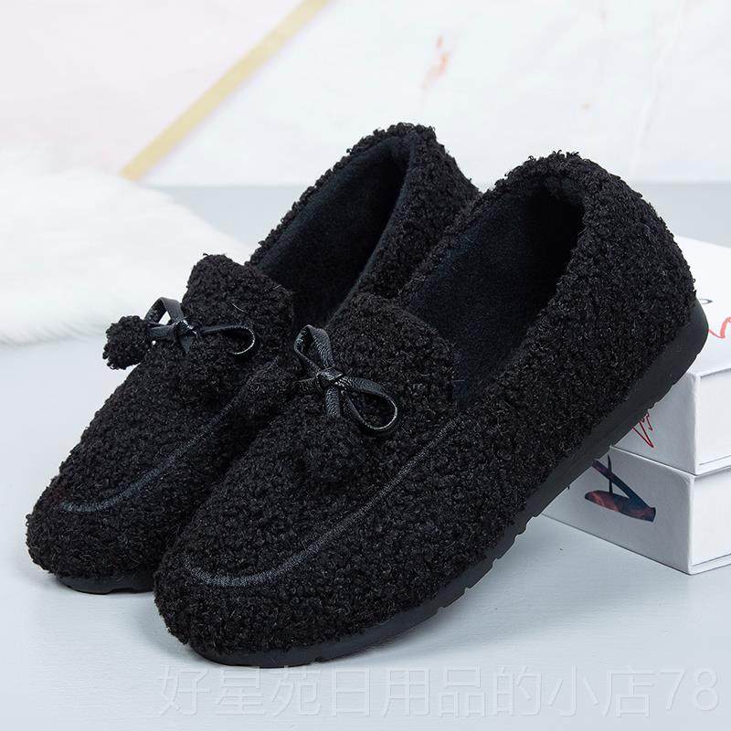 高档北京布鞋冬老季女中鞋年妈妈加老绒保暖舒适软底防滑老人奶奶