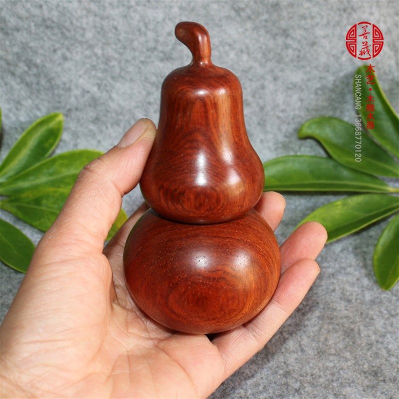 实用小摆件红木工艺品木雕缅甸手工花梨木牙签盒子民族风中式古典