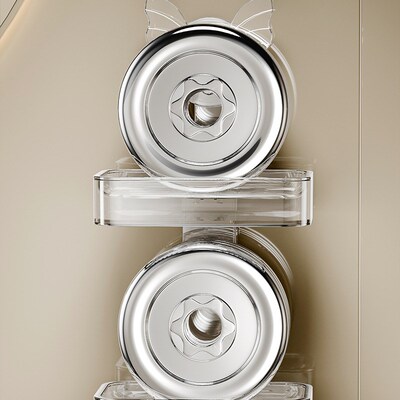 浴室可爱肥皂盒壁挂式免打孔香皂盒沥水吸盘皂盒旅行便携层大号