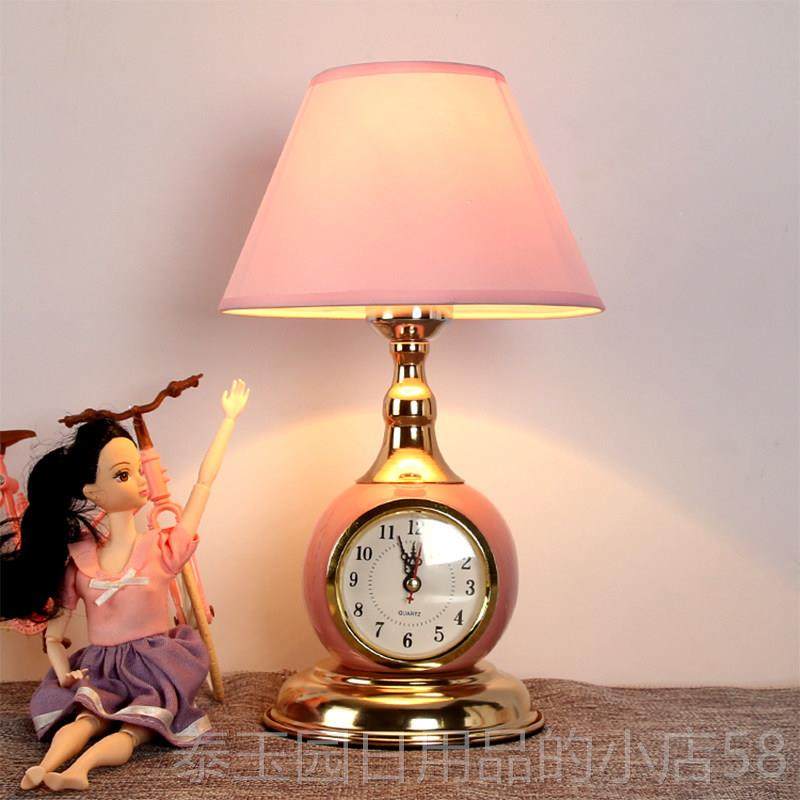 高档欧式后现代温馨卧室床头灯粉斯堪的纳钟维亚风格书房公主调光