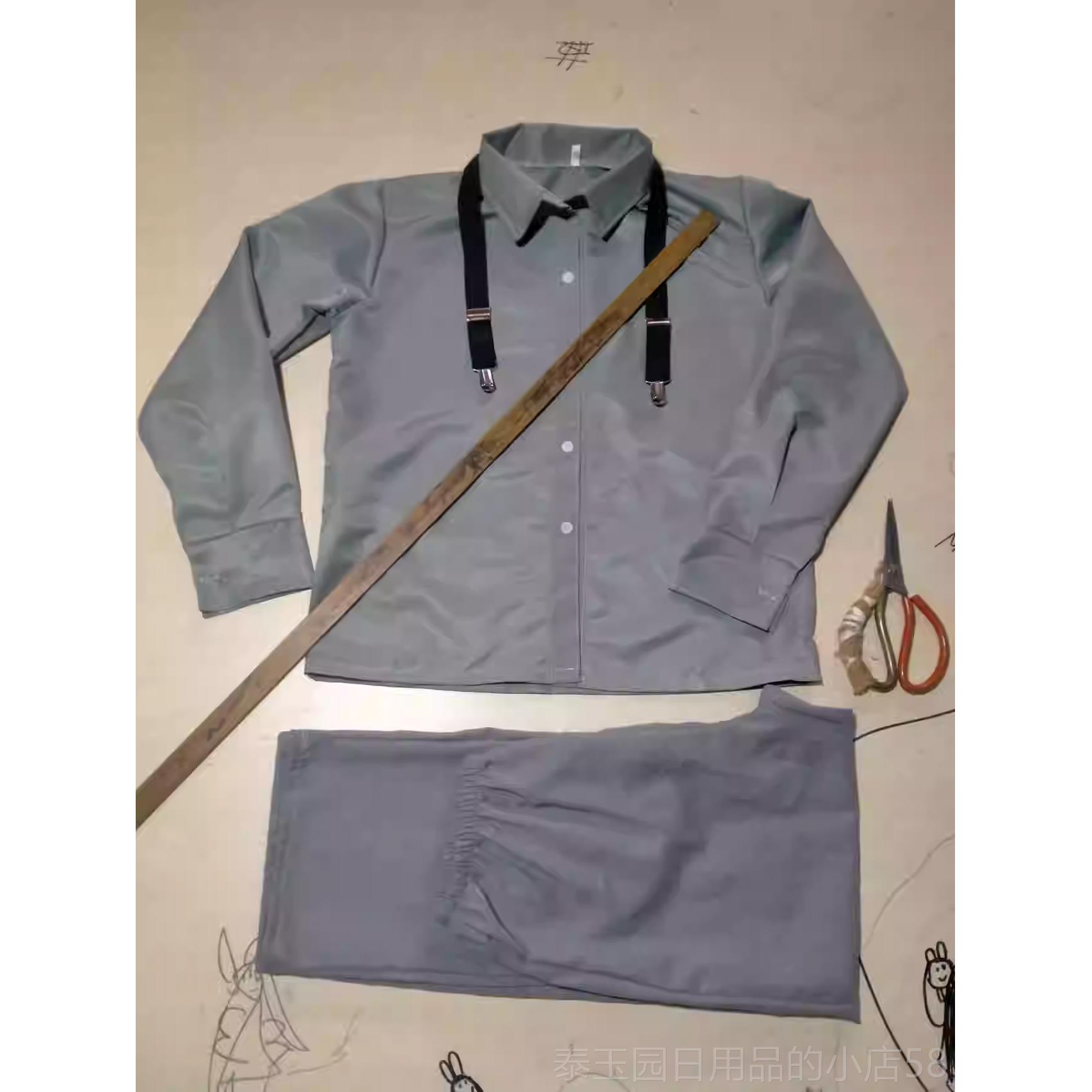 高档红船舞蹈年演出服装补五四青雄运动学生装抗战丁红色革命英演图片