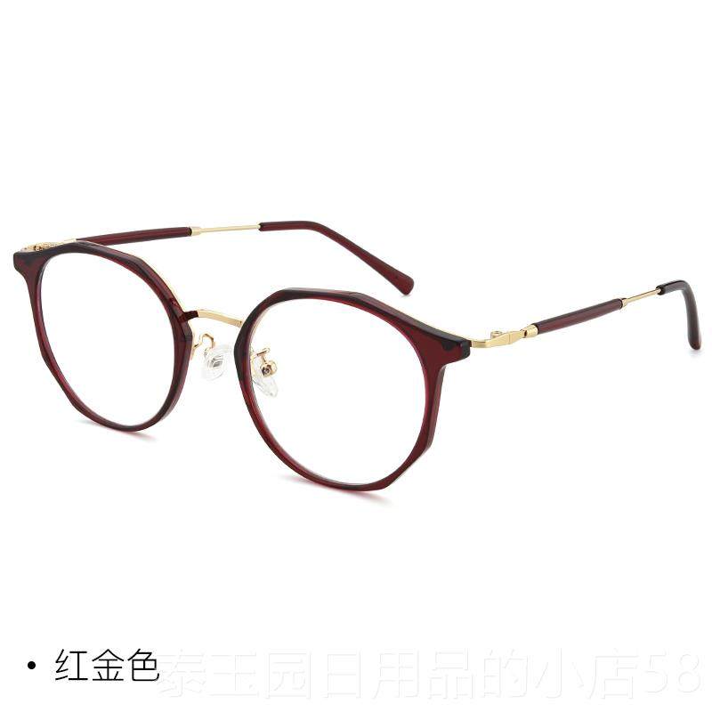 高档近视眼镜女可配度数透明s镜框防蓝光辐射in潮颜素加平散光光