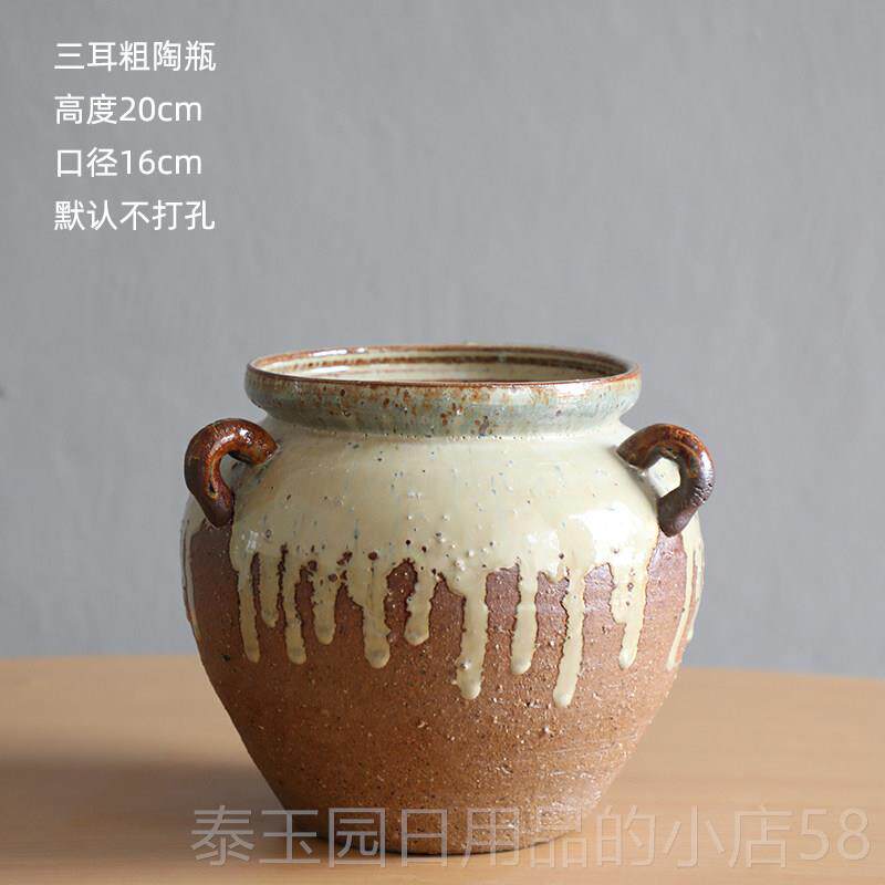 高档景德镇粗陶瓷大鱼缸缸睡盆莲荷花大碗莲盆缸乌龟缸水金鱼流水