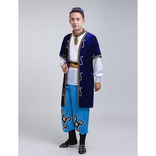 高档演塔吉克族演出男装 人成传 统舞台服饰少数民族舞蹈表服