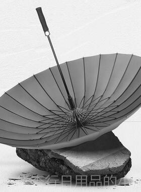 正品美24骨自动雨伞sM大号加固防商风男士长柄务遮阳伞度黑色蓝色