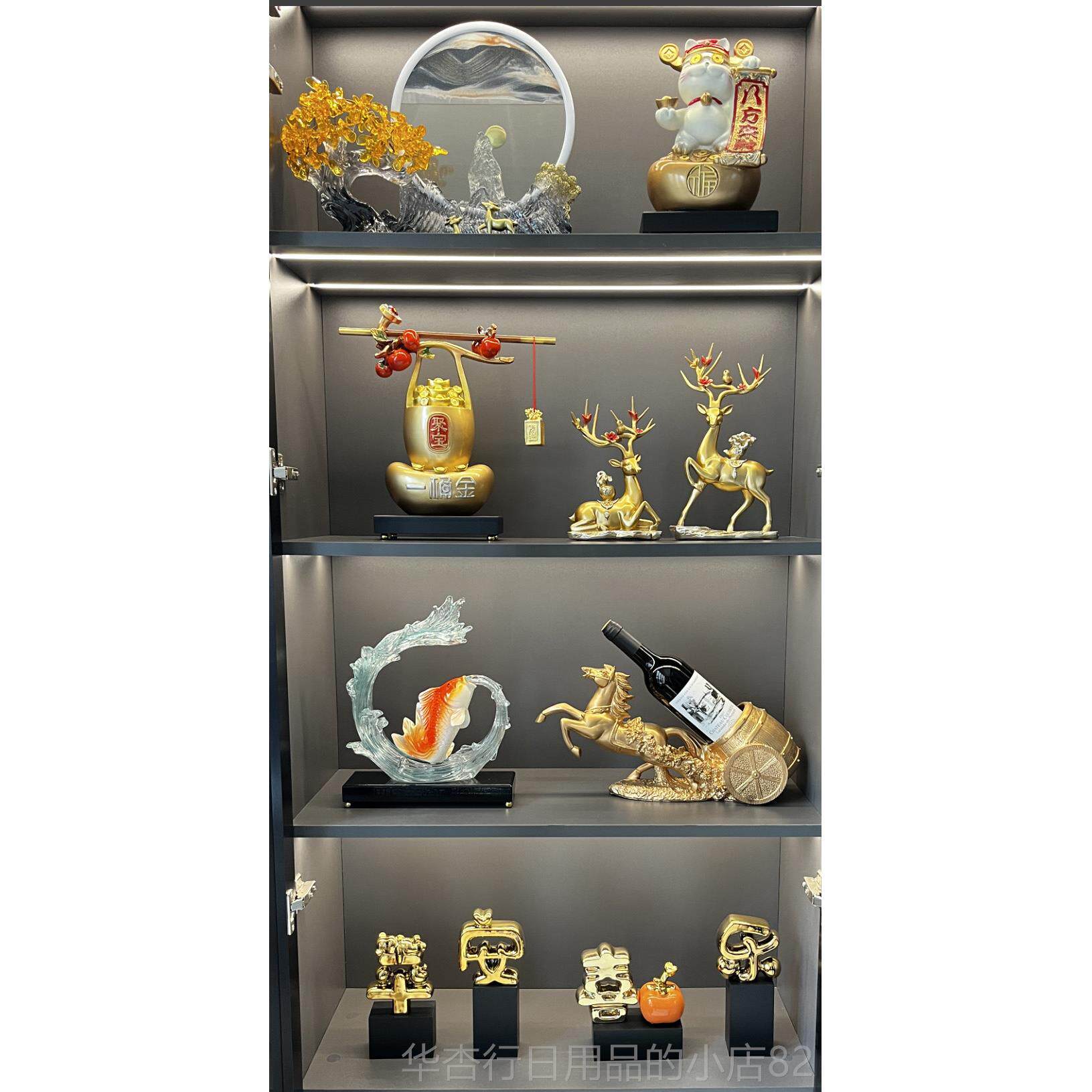 正品一如桶称心意摆礼件貔貅元宝乔迁物客厅电视机金酒柜装饰品新