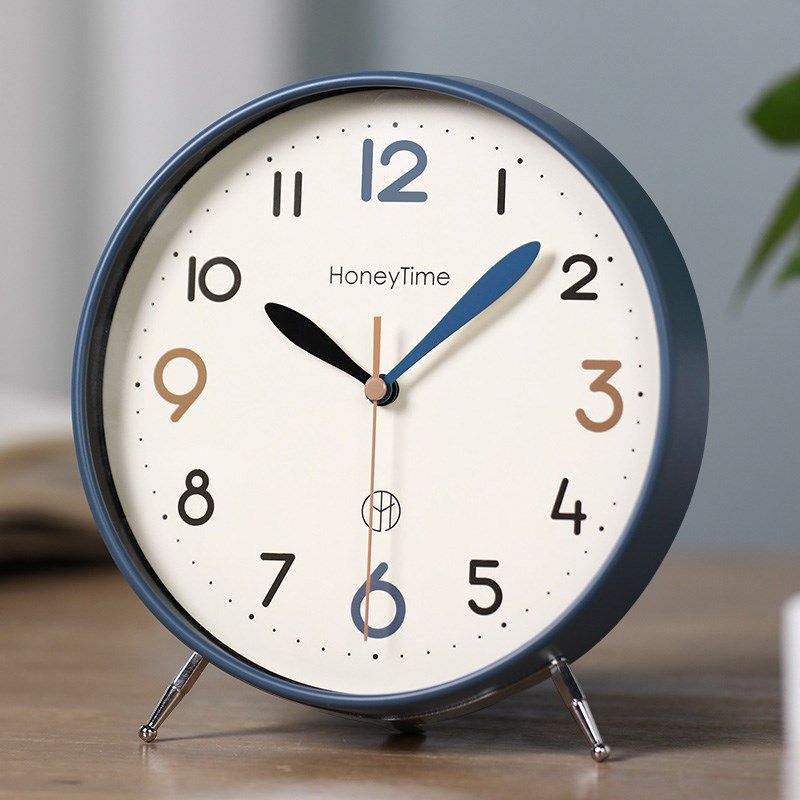 学生创意桌面座钟2025新款钟表摆台式现代客厅时钟摆件静音坐钟,家居饰品,座钟,淘宝优惠券,粉丝福利购,淘宝优惠卷