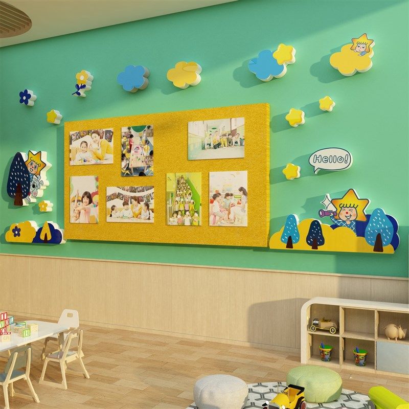 星星晴空酱幼儿园环创主题墙面装饰成品毛毡板作品展示贴美术布置,家居饰品,软装墙贴,淘宝优惠券,粉丝福利购,淘宝优惠卷