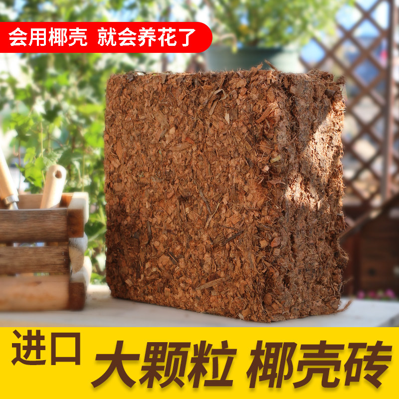 椰壳椰砖进口营养土粗椰糠保湿种花种菜椰糠砖椰子壳土壤粗椰壳砖