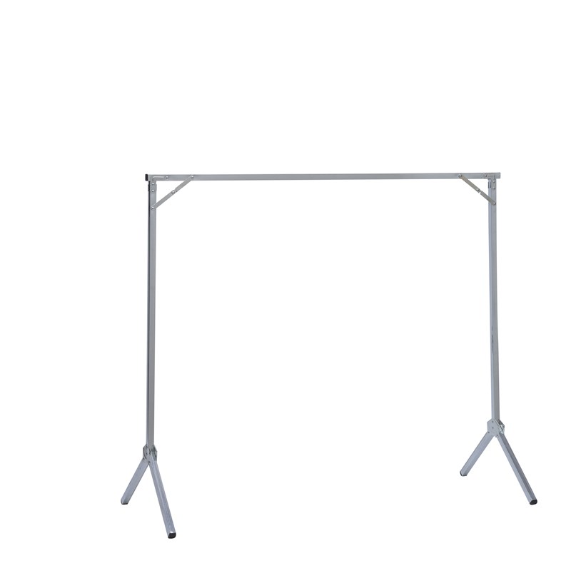 晾衣架落地折叠单杆式晒衣架简易赶集夜市摆摊单杠阳台室内展示架