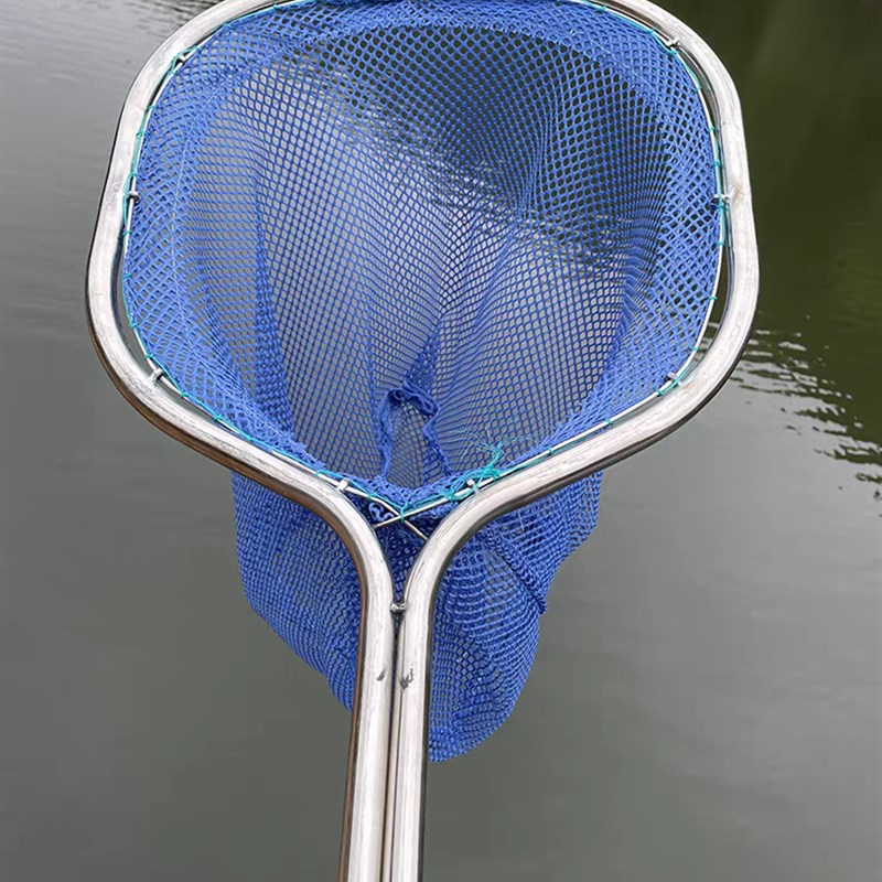 一体成型管不锈钢抄网捞鱼网鱼网超硬鱼捞海鲜赶海网抄捞子网兜