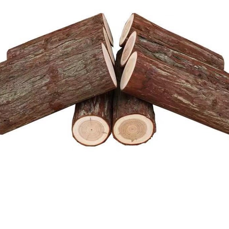 杉木柴火木块装饰木柴壁炉圆木摆件拍摄实木原木婚庆树桩子烧木柴