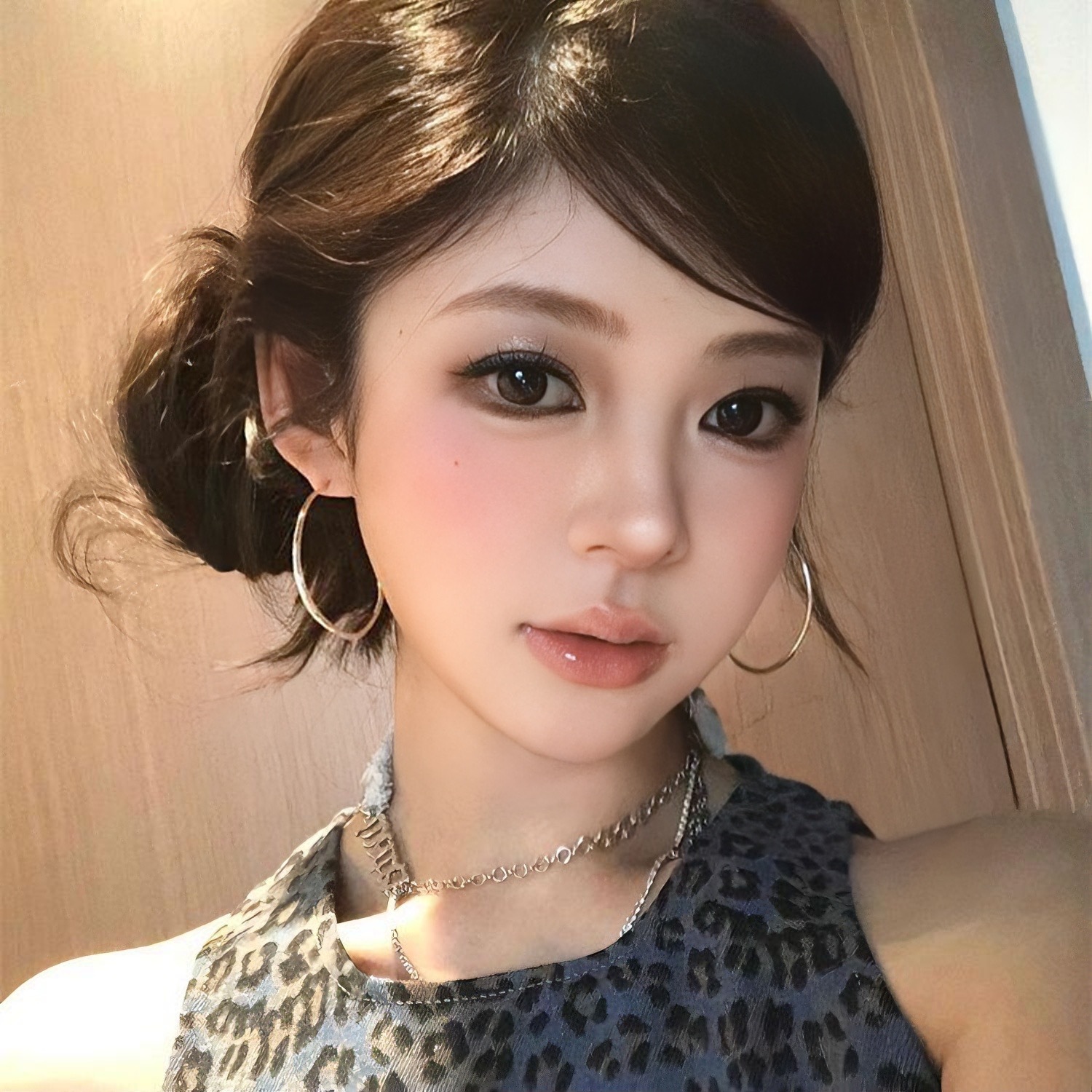 y2k千禧辣妹风银色超大圆圈耳环女夸张素圈大耳圈高级感圈圈耳饰