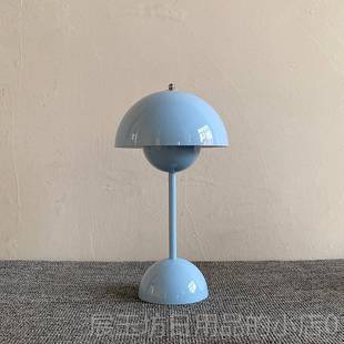 正品 饰花氛围E灯床头灯蘑 北欧丹麦台灯LD长明灯结婚卧苞室书桌装