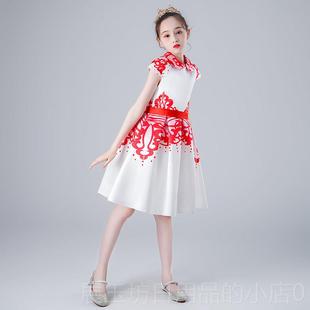 正品儿童男童国中山袍装女童旗合唱演出朗服中小学生民乐表演诵民