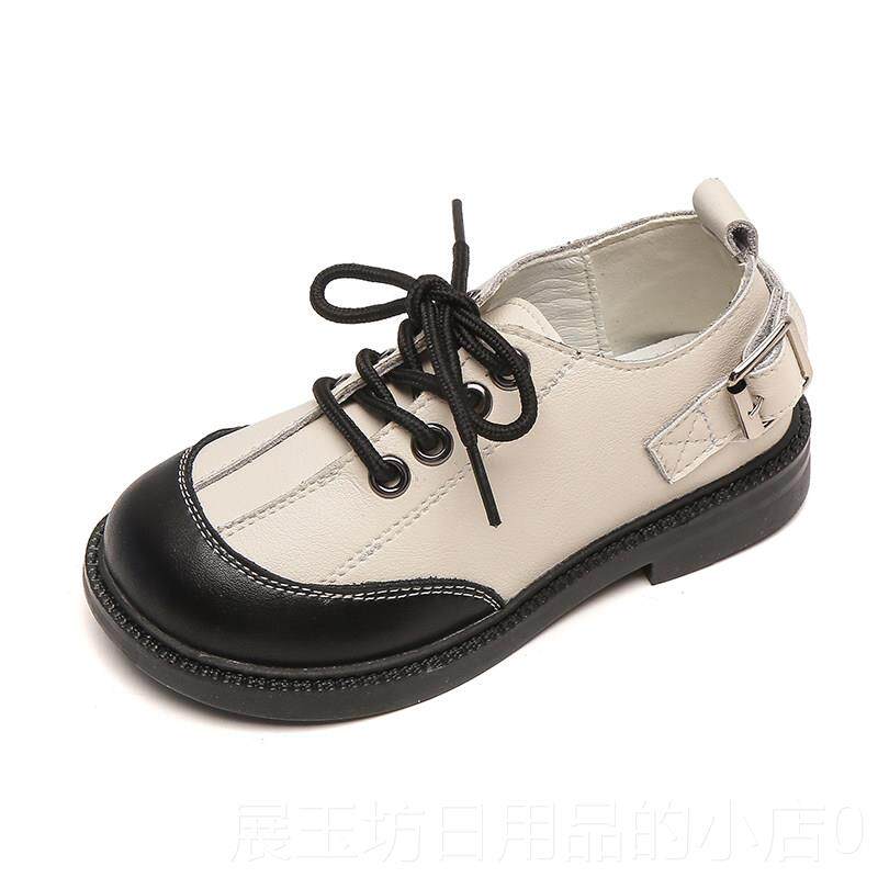 正品童皮鞋英伦20中25新春款秋女童真皮软底男儿童单鞋大童学生演