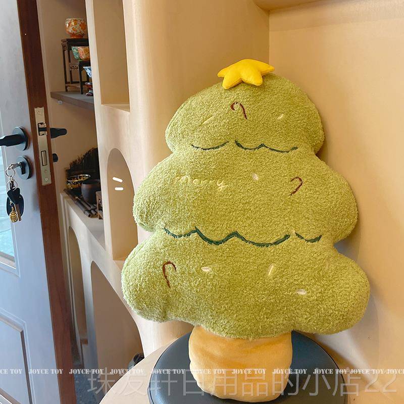 高档IN新年节日装饰抱枕客圣诞树诞玩偶厅沙发靠垫床上S靠枕圣节图片
