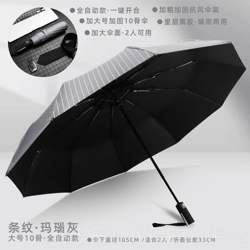 高档时尚商务格子人大号雨伞女加固抗风加大双码复古结实男折手动
