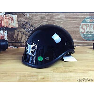 正品古美国混镀乱子bornfree夏之季瓢盔瓜皮电复机车骑士头盔哈雷