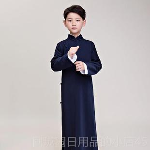 正品采购产品儿相声服装,中华板民国长袍,长袍,大衣,男孩装,