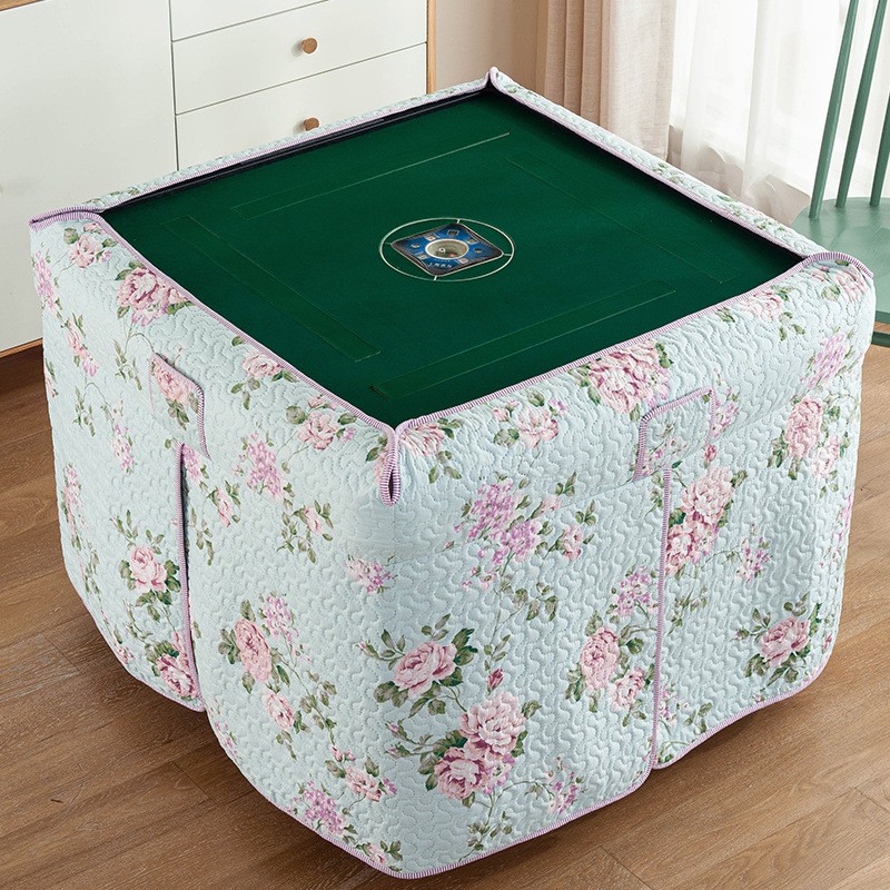 加厚保暖新款自动麻将机桌罩烤火罩取暖桌布罩烤火被电炉罩麻将被