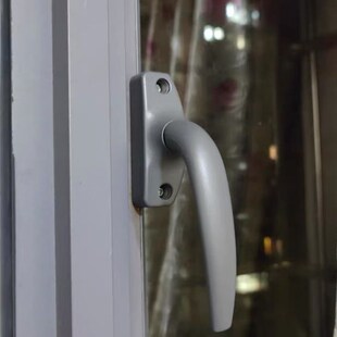 老式加厚铝合金平开窗户把手室内断桥外拉门窗传动执手拉手配件