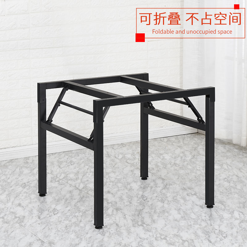 简易折叠圆桌架子圆餐桌桌腿大圆桌脚架不锈钢铁艺材质园桌架定制