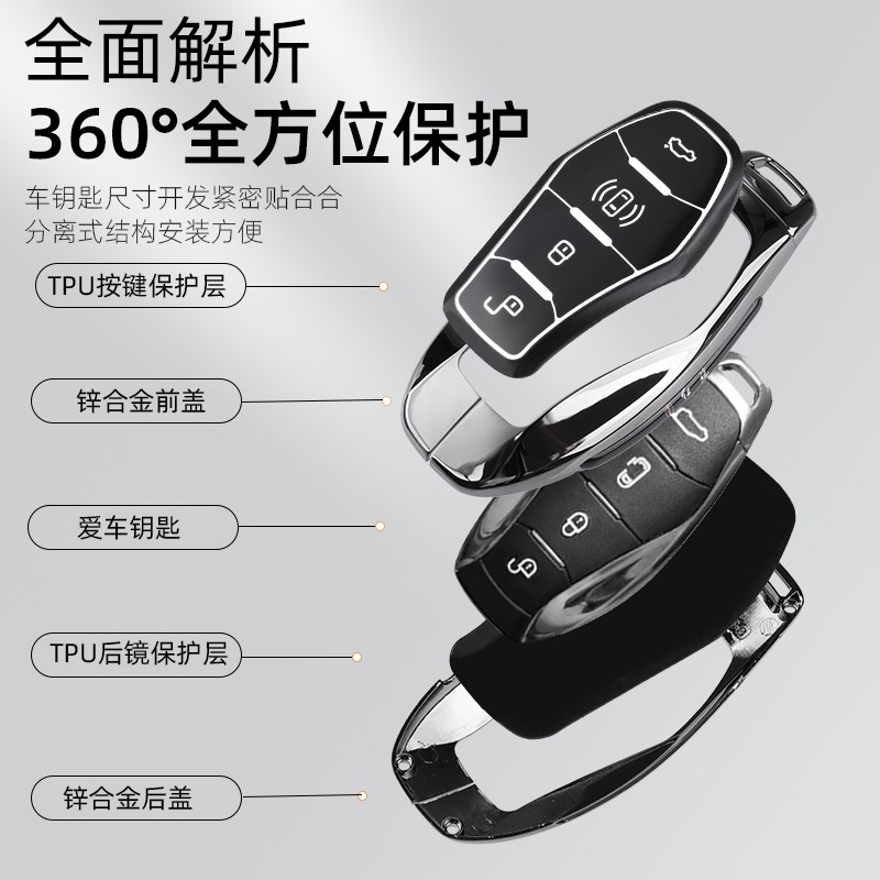 20新款红旗hs5钥匙专用hs3  h hs7 eh7天工08汽车包扣壳