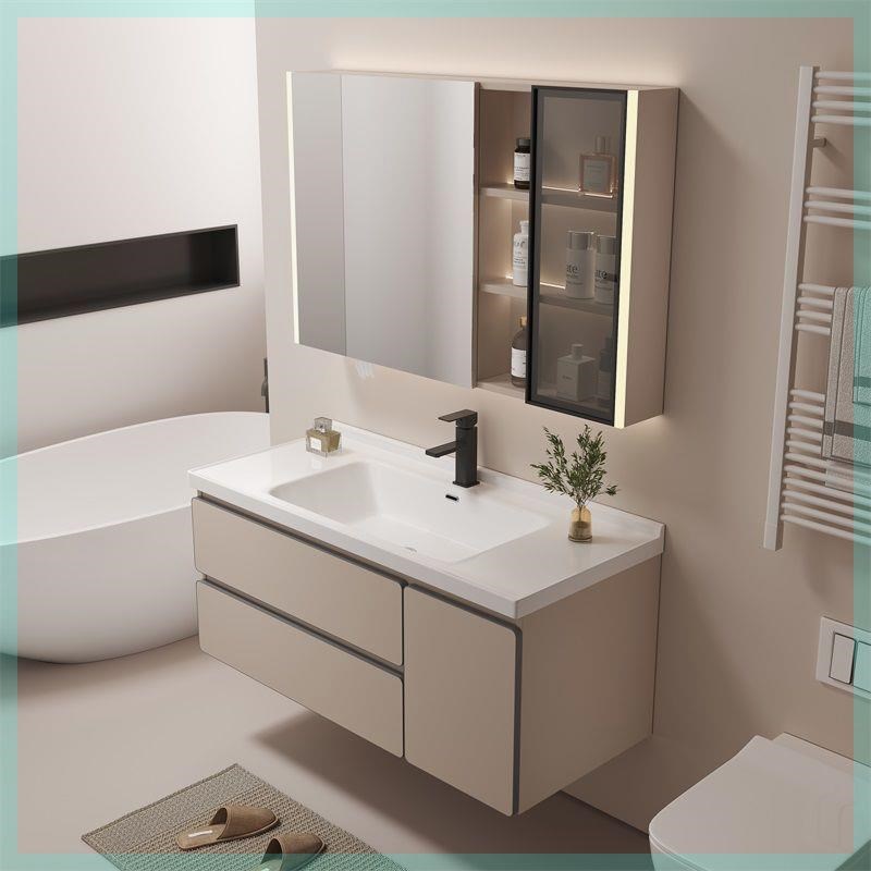 铝封边3cm卫生间洗漱台73/83/93/103/1陶瓷一体浴室柜洗手盆