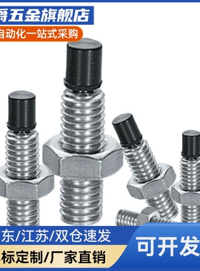 USUS4/5/6-10/15/20/25/30/35/40 不锈钢带聚氨酯止动螺栓