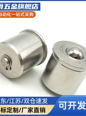 QDF01带柱塞功能型球头钢珠滚BCHP14/18/22牛眼珠万向轴承滚轮