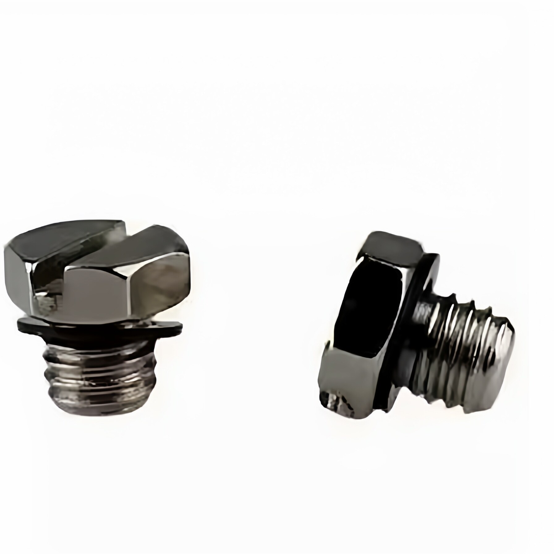 M3M4M5外六角密封堵头一字槽微型金属螺塞外螺纹丝堵垫片M-5P 4P