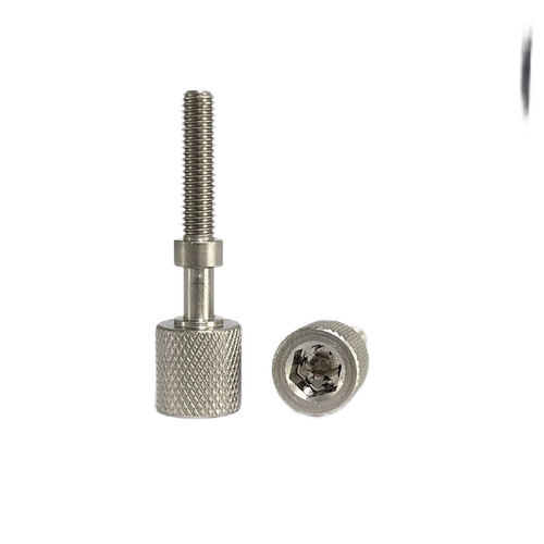 AJKTNS3/4/5/6/8/10/12/16不锈钢内六角孔滚花旋钮型粗牙调整螺栓