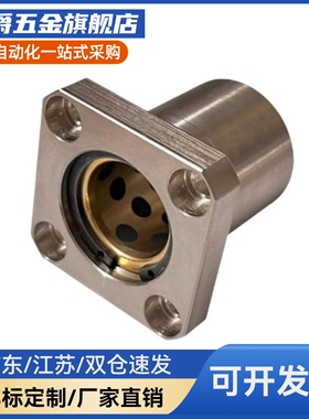 OFZ31/OFZ32-d6 8 10 12 13 16 20 25直线轴承带方形法兰石墨铜套
