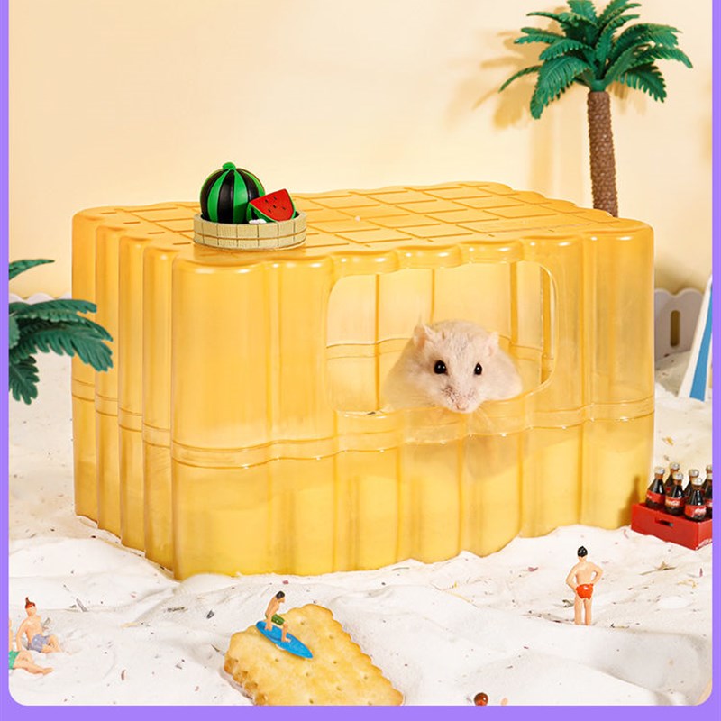 卡诺仓鼠厕所饼干浴室两用尿砂盆挖掘盒金丝熊专用洗澡浴沙盆用品