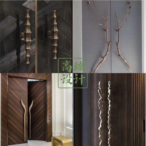 现代简约大门拉手高档订制日系玻璃大门把手实木门酒店包厢会所推