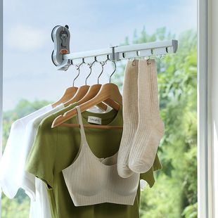 旅行用品旅游便携洗漱套装 晾衣架真空免打孔折叠衣架出行好物清单