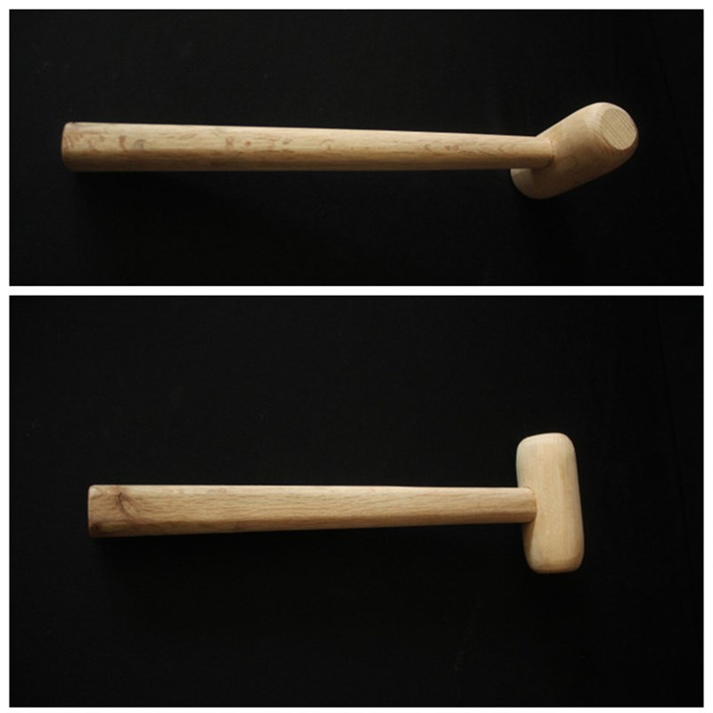 云板槌大木头槌子实木槌木锤大号鱼梆槌中号小号帝钟槌